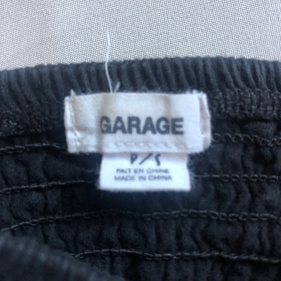 Scrunched Black Tube Top - Picture 2 of 2